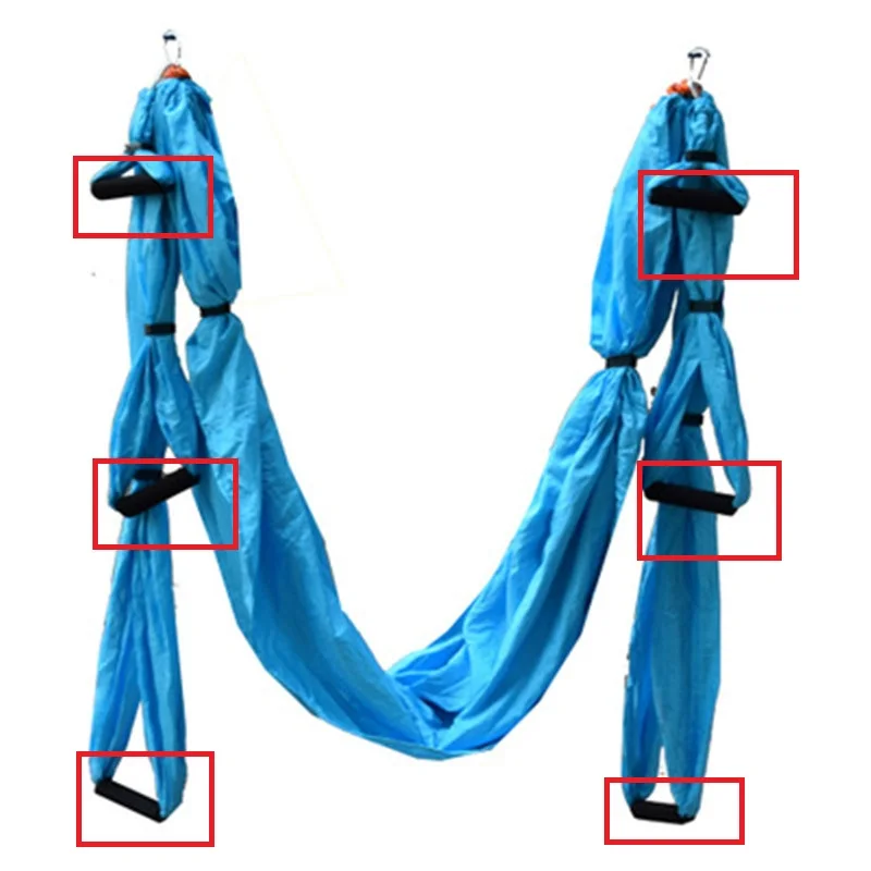 10 PCS Handle Yoga hammock swing Handle Aerial Traction Flight Anti-gravity Length customization yoga belt of the yoga hall