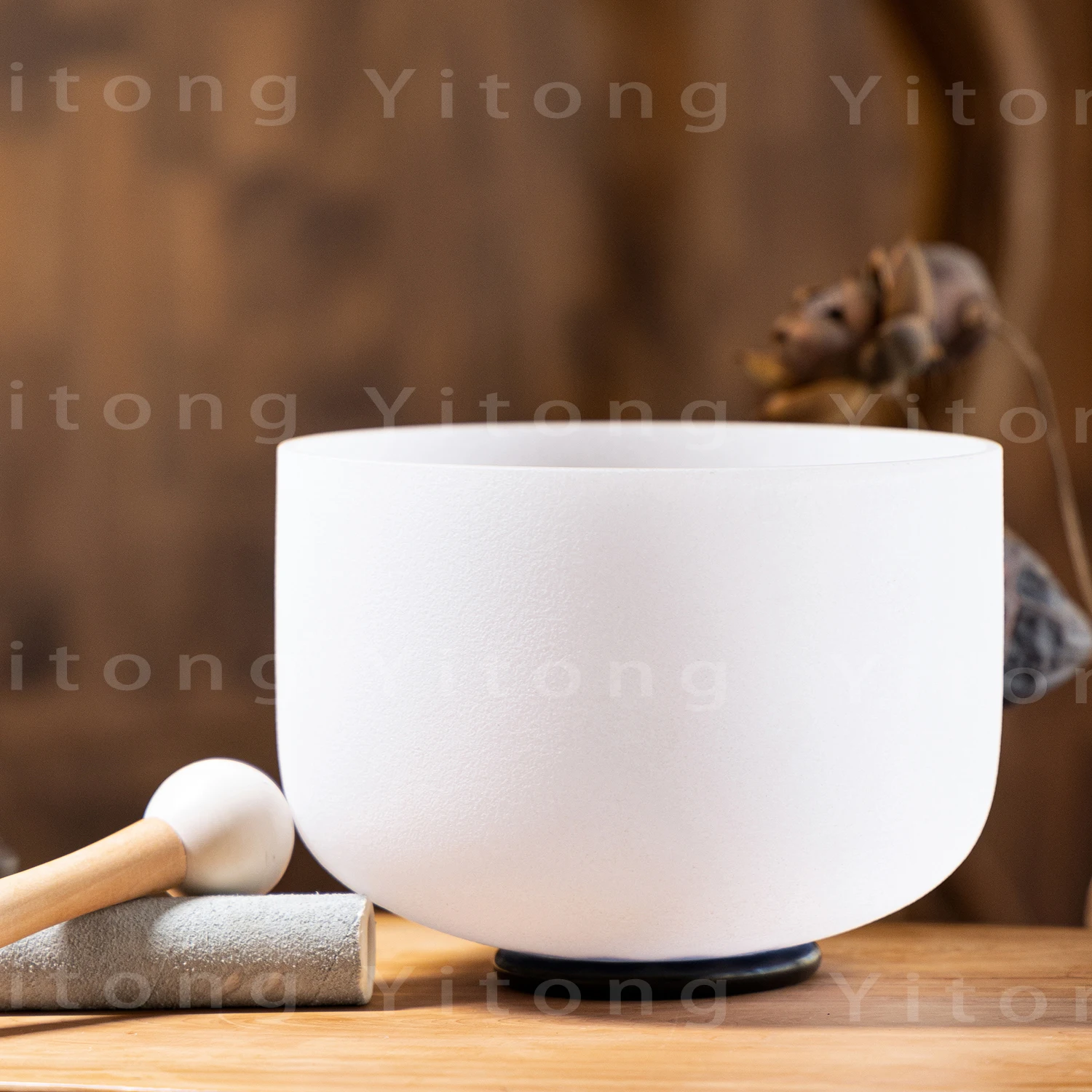 432hz 8 Inch Crystal Singing Bowls 싱잉볼 for Healing ABCDEFG Note 1 Pcs for Yoga Sound Vibration Musical Therapy