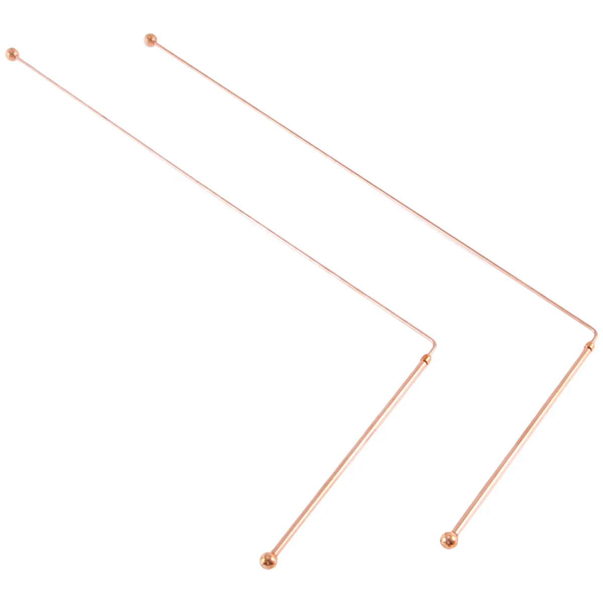 Copper Dowsing Rods – 99.9% Pure Copper 2PCS Divining Rods Energy Water Witching Detector