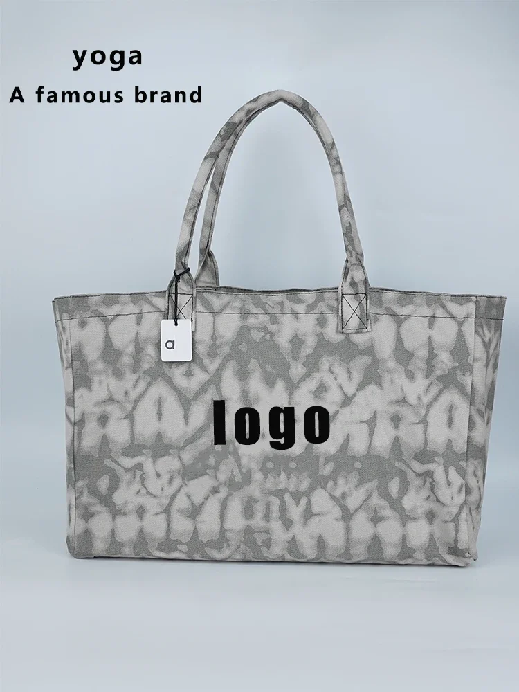 a* Yoga bag with full logo large size camouflage colored handbag women’s super large capacity fabric handbag daily shopping