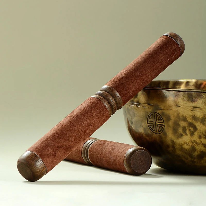 26.5cm Solid Wood Singing Bowl Drumstick Nepal Handmade Stick Mallet Singing Bowls Accessories