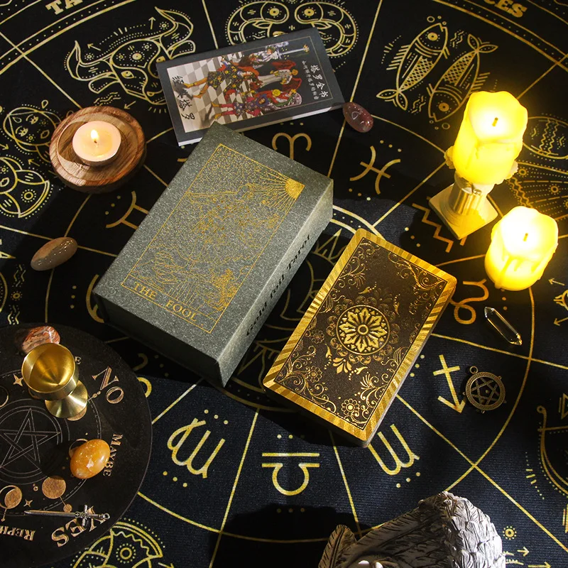 Gold Foil Tarot – Color printed Tarot Plastic PVC waterproof Tarot