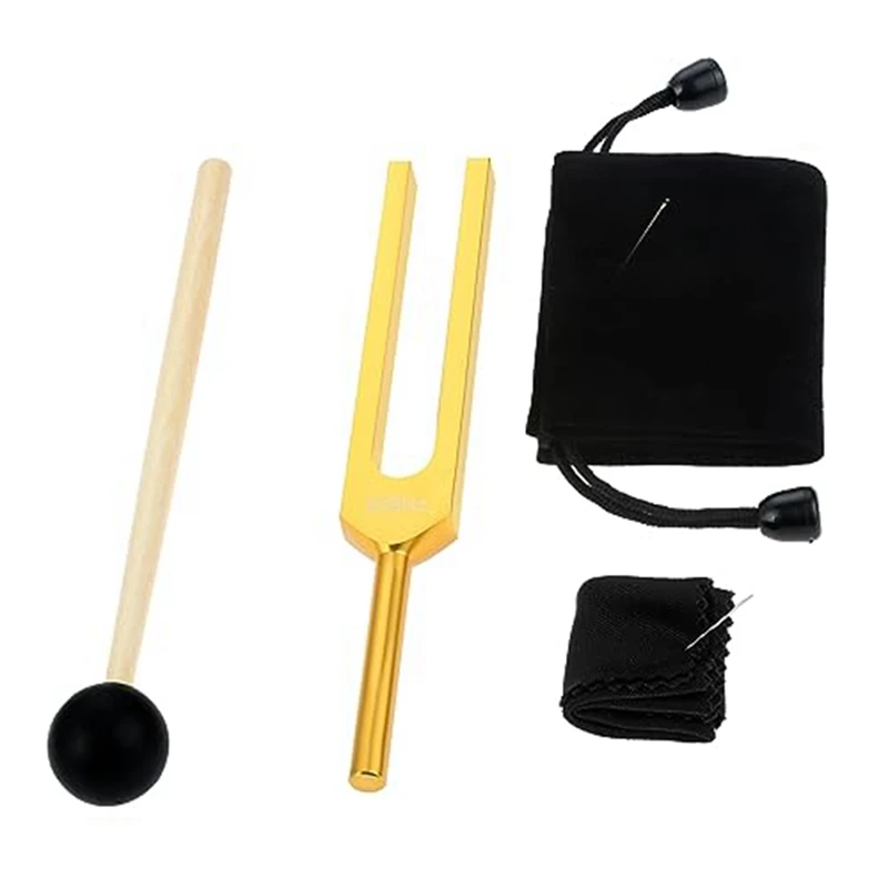 528 Hz Tuning Fork, Gold Solfeggio Tuning Forks 528 Hz for Musical Instrument, Meditation, Relaxation