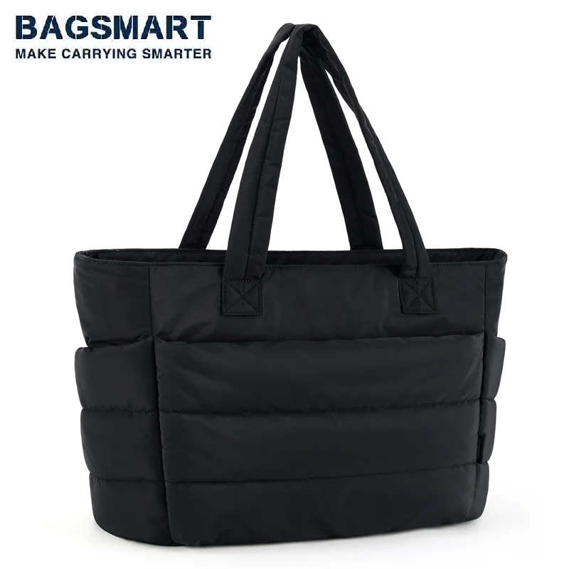 BAGSMART Women’s Tote Bag Leisur Fashion Commuting Shoulder Bag Simple Mommy Go Out Bag Large Capacity Travel Fitness Handbag