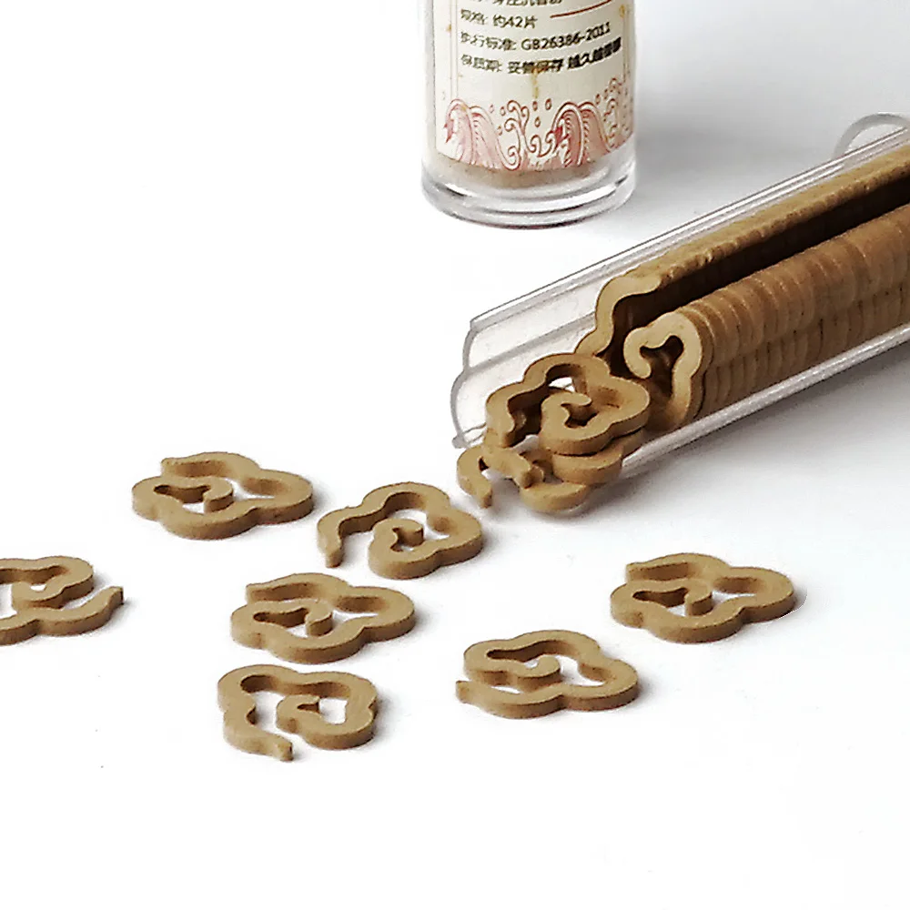 Natural Sandalwood and Agarwood Incense Tablets – Adhesive-Free Perfect for Indoor Meditation, Aromatherapy and Portability