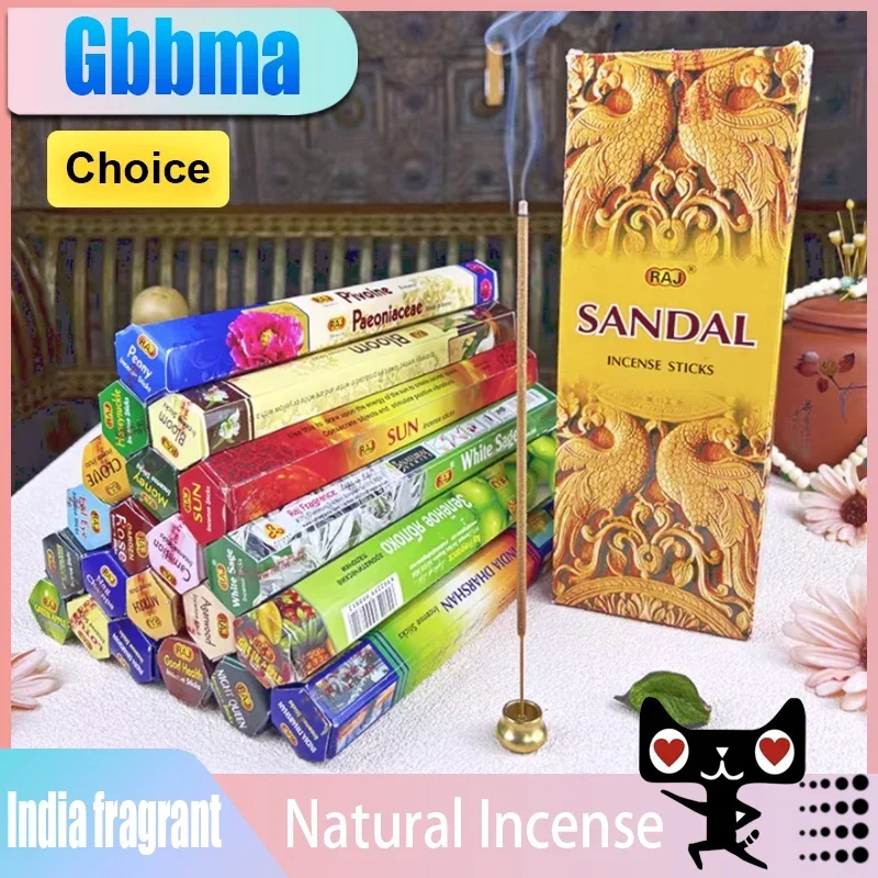 A box of 20 Palo Santo.Rose ROUGE.White Sage.Coconut.Coffee.Sandalwood Incense,Natural aromatherapy,Used in yoga Meditate