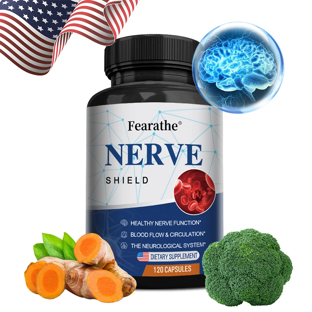 Nerve Support Supplement – Contains 600 Mg Daily Dose of Lipoic Acid for Healthy Nerve Function, Blood Flow and Circulation