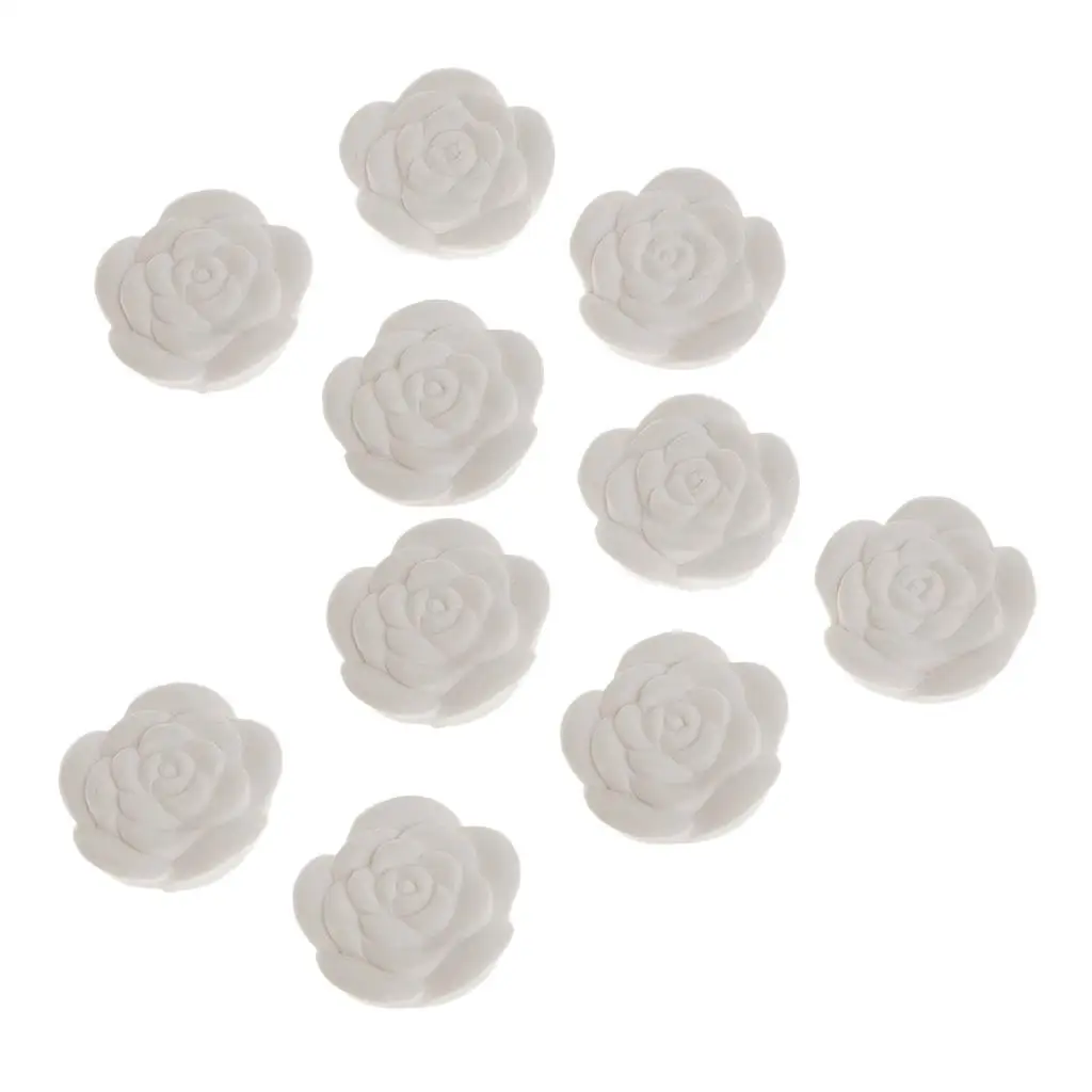 10 Pack Rose Perfum Stone Aroma DIY Essential Oil Diffuser Home Aromatherapy Stone Air Freshener Aromatic Room Fragrances