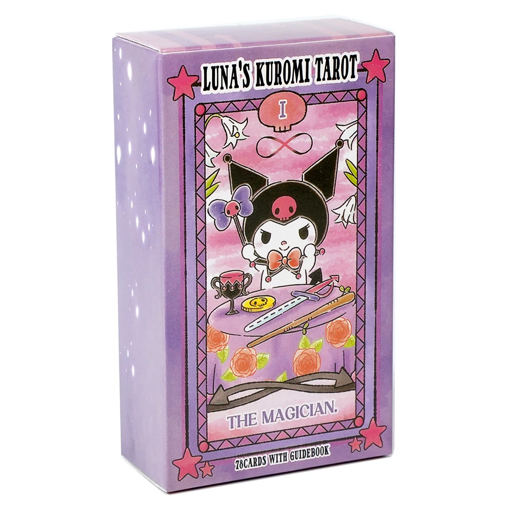 78pcs Kuromi Tarot Set, Cute Cartoon Fashion Tarot Cards, 78 Tabletop Cards Of Group Games For Parties, Precognition & Divinatio