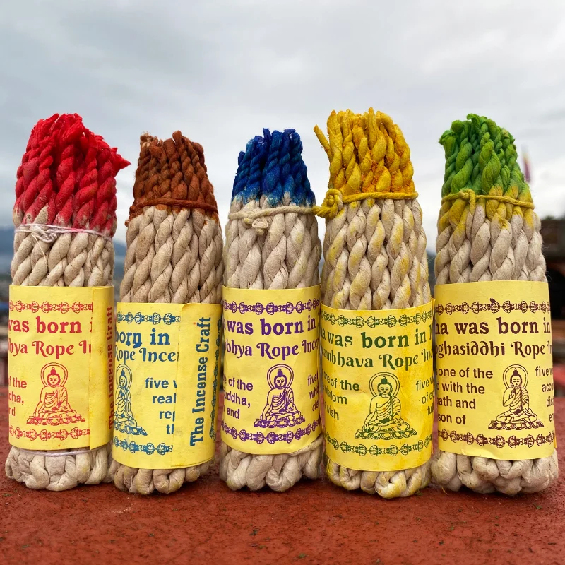 Nepal Rope Incense Tibetan Incense Natural Raw Materials Handmade Incense DIY Home Indoor Incense Yoga Meditation Soothe Spirit