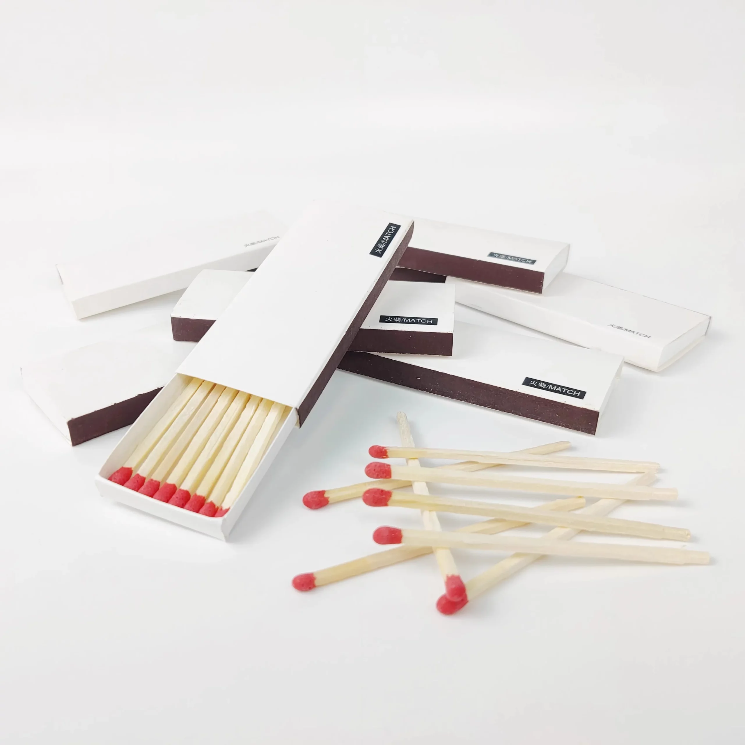 20 BoxesWhite box match advertising aromatherapy match cake baking hotel catering match box custom high-end