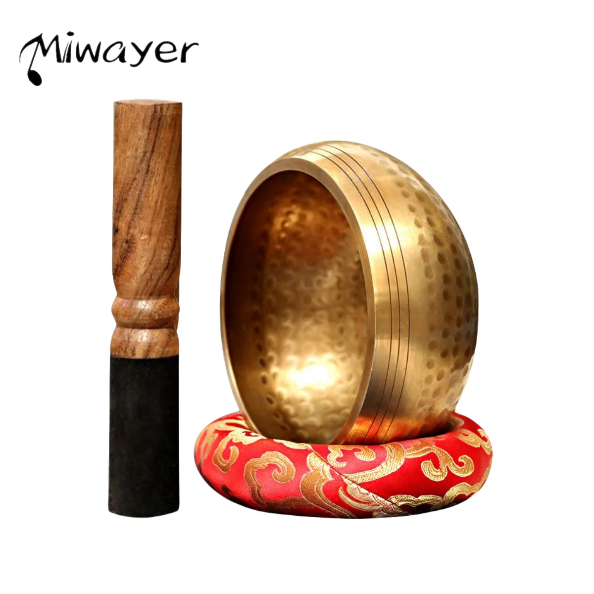 Miwayer Sing Bowl Nepal handmade Tibet Buddha sound bowl Music Yoga Copper Sound Therapy Religious Supplies Tibetan Singing