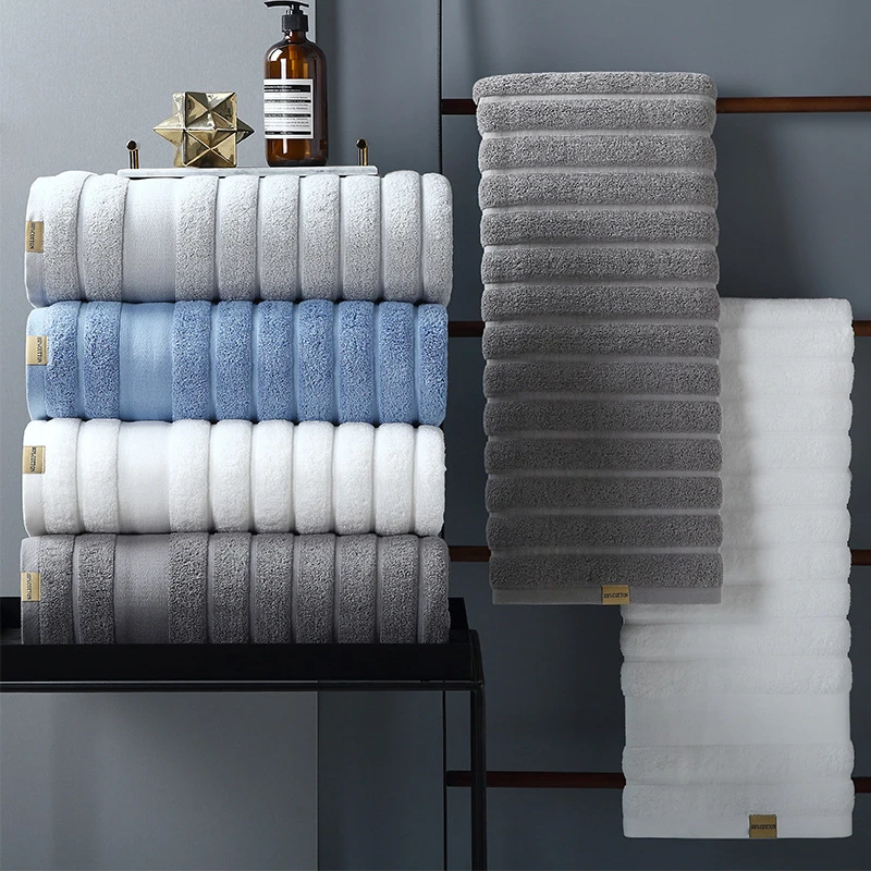 100% Cotton Face Towels Bathroom Fast Drying Absorbent Towel Travel Gym Sports Soft Thickened Beach Towels For Home 35×75 cm