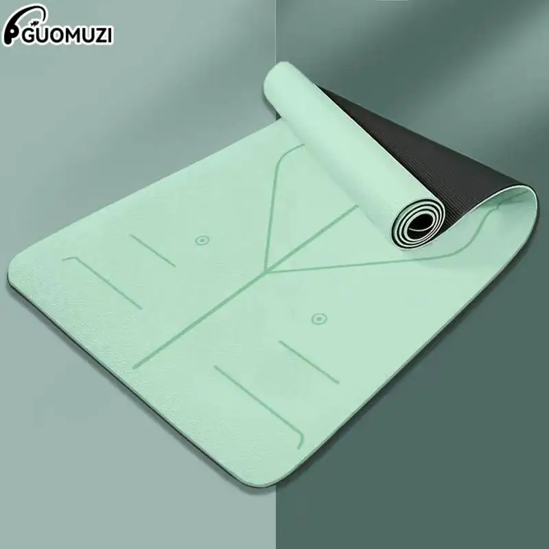 Durable TPE Body Line Yoga Mat For Yoga Beginners To Protect Joints Non-slip Fitness Mat Yoga TPE Acupressure Mat