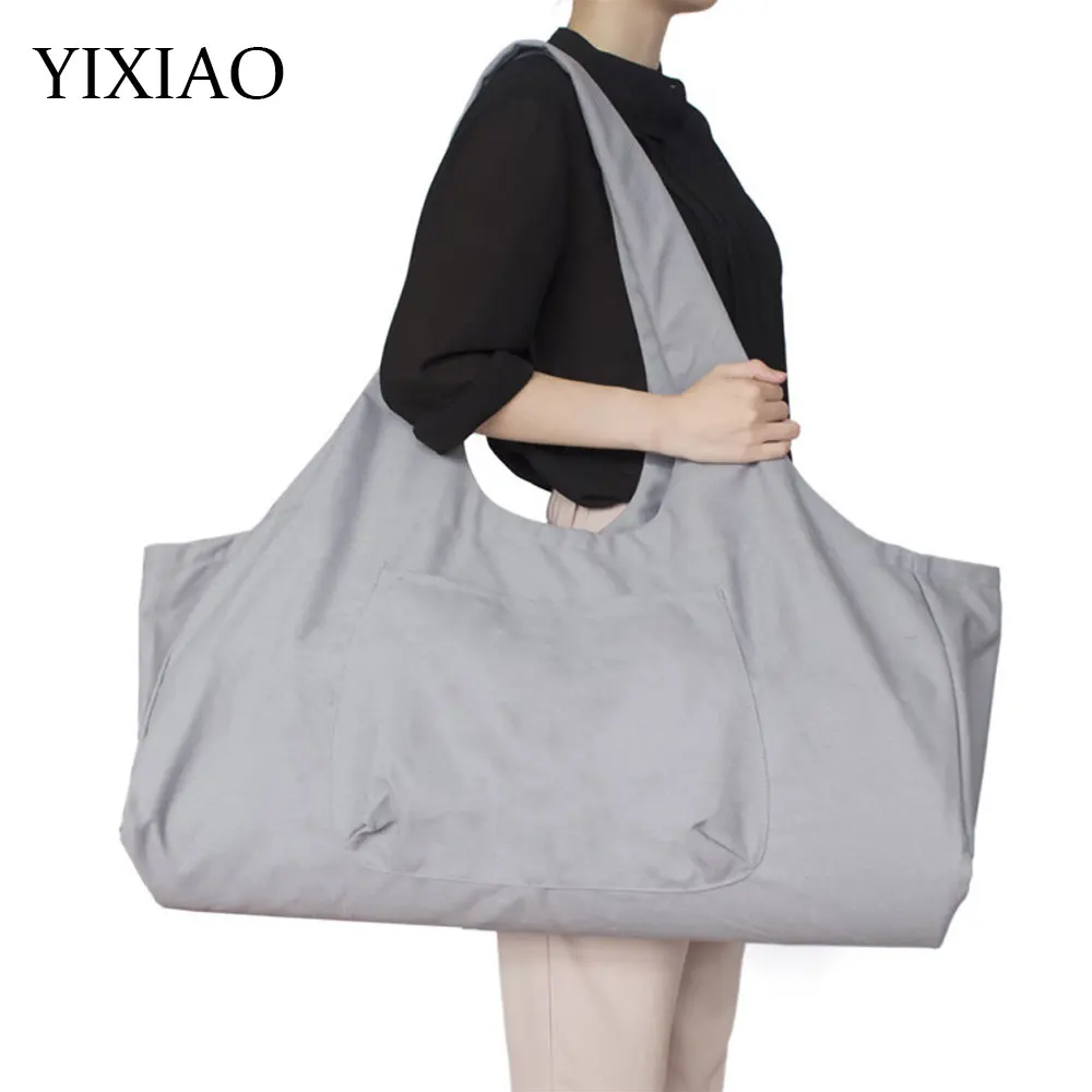 YIXIAO Large Capacity Yoga Bag Multifunctional Big Pocket Shoulder Yoga Mat Storage Bag Outdoor Sport Fitness Casual Pack