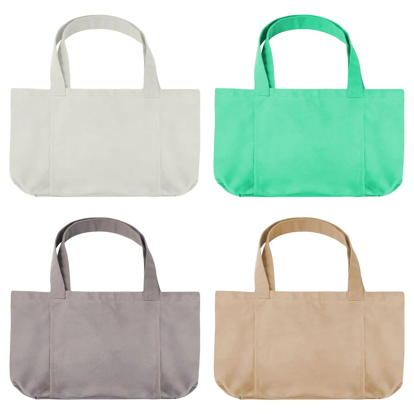 Canvas Tote Bag with Yoga Mat Carrier Shoulder Bag for Office, Workout, Pilates, Travel, Beach and Gym
