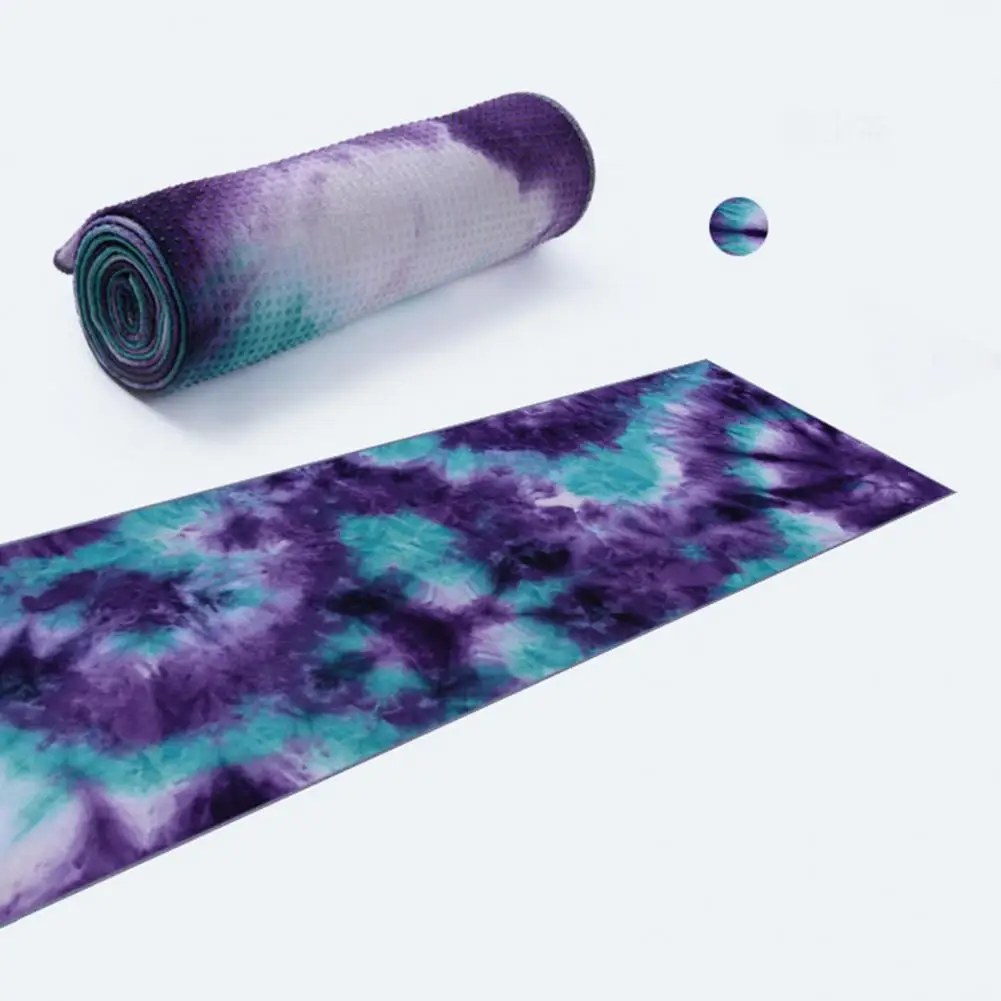 Useful Yoga Towel Long-Lasting Blanket Towel Extra Soft Workout Towel Yoga Mat with Anti-slip Grip Dots Multipurpose