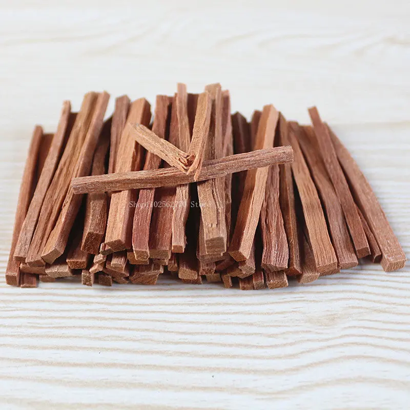 50g Natural Sandalwood Stick Fragrance Natural Hand Split Wood DIY Purification Healing Meditation Stress Relief Aromatherapy