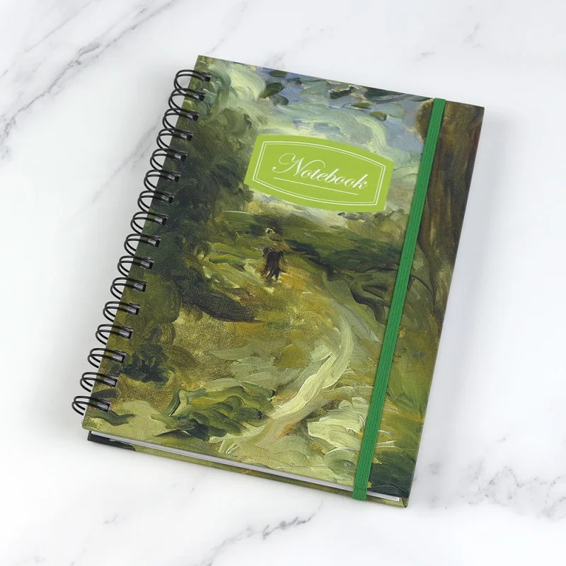 custom.Custom Print Hardcover Planner Binding Journal book with elastic band