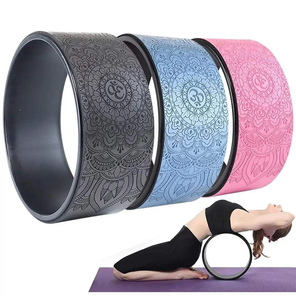 Yoga Wheel 12.2 Inch Yoga Wheel Strong Comfortable Dharma Yoga Prop Wheel For Back Pain Myofascial Release Dropship