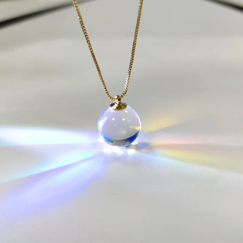 Sun Catcher Color Prism Pendant Sunlight Cube Pendant Birthday Glass Crystal Pendant