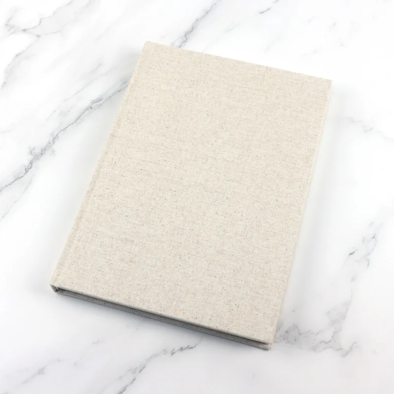custom.Custom Linen Fabric Hardcover Notebooks A5 Journal Organiser Daily Planner Book Printing