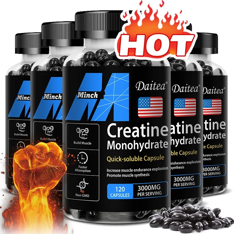 Daitea Creatine 3000 mg Monohydrate – Strength, Muscle, Performance Keto-Friendly Adult Nutritional Supplement