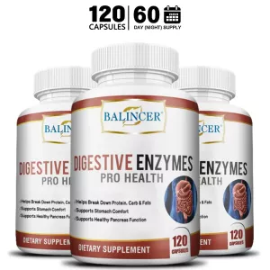 Balincer Digestive Enzyme Supplement - Supports Nutrient Absorption | Gut Health - Immune Support - Non-GMO