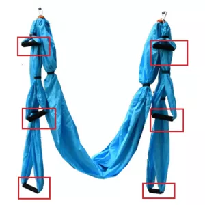 10 PCS Handle Yoga hammock swing Handle Aerial Traction Flight Anti-gravity Length customization yoga belt of the yoga hall