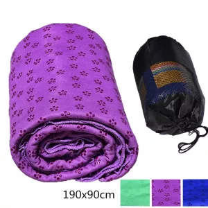 Microfiber Anti Skid Yoga Towel Fitness Exercise Pilates Workout Mat Cover Outdoor Picnic Blanket
