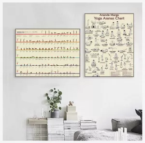 art Decorative Picture Canvas Painting For Living Room Home Decor Unframed Yoga Ashtanga Primary Series Posters and Prints Wall