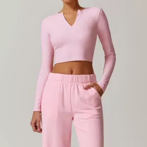 Sexy Tight Long Sleeve Yoga Tops Outdoor Quick Drying Sports T-shirt Gym Push-up Workout Running Nude Fitness Clothes Top