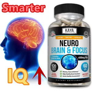 Dietary Supplement to Help Improve Cognitive Performance, Stress Relief and Brain Memory, Concentration and IQ Supplement