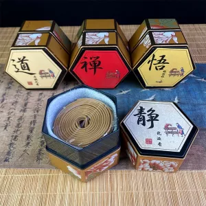 48 Tray Zen Meditation Pan Incense Home Indoor/Temple Buddhist Halls/Study/Office Purified Air Soothing Sleep Aid Aromatherapy