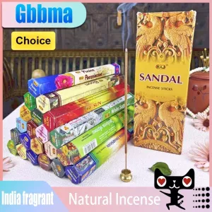 A box of 20 Palo Santo.Rose ROUGE.White Sage.Coconut.Coffee.Sandalwood Incense，Natural aromatherapy，Used in yoga Meditate