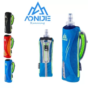 AONIJIE E908 Running Hand-held Water Bottle Kettle Holder Wrist Storage Bag Hydration Pack Hydra Fuel Soft Flask Marathon Race