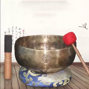 Full Moon Nepal Singing Bowl Handmade Large Tibetan Singing Bowl Yoga Meditation Massage Sound Healing Instruments Accessories