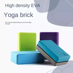 High Density Yoga Foam Blocks Bodybuilding Equipment EVA Non-slip Yoga Block Solid Color Lightweight Props Brick Balance