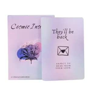 Cosmic Insights Tarot 41pcs Coated Paper English Version Oracle Deck Clear Printed Pocket Size Tarot Games Wiccan Supplies