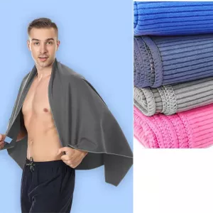 Microfiber Texture Instant Drying Beach Towel Swimming Absorbent Bath Towel Camping Sports Yoga Fitness Towel Travel Portable