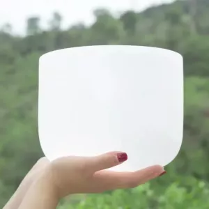 Crystal Quartz Singing Bowl 8 Inch 432Hz Yoga Meditation Sound Bowls Professional Tibetan Crystal Bowl Sound Healing Instruments