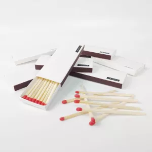 20 BoxesWhite box match advertising aromatherapy match cake baking hotel catering match box custom high-end