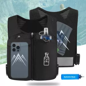 Running Hydration Vest Backpack Men Women Outdoor Sport Bags Trail Marathon Jogging Hiking Cycling Backpack Water Bag Flask