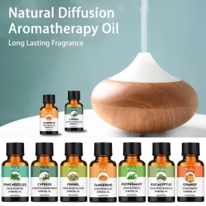 10ml Essential Oil Plants Extract Natural Ingredients Orange Peppermint Eucalyptus Cypress Pine Needles Tangerine Aromatherapy