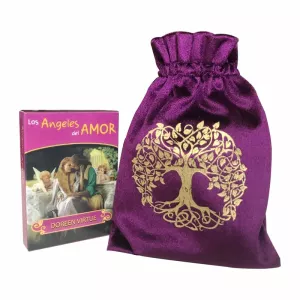 Spanish: Los Angeles Del Amor Oracle Card Fate Divination Family Party Game Toy Tarot And Free Velvet Bag PDF Guide