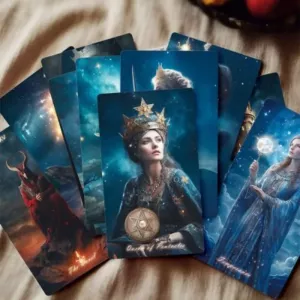 Classic Starry Sky Witt Astrologers Tarot Cards Beginner Cloth Bag Family Gathering Predict Future Fortune Board Game Tools