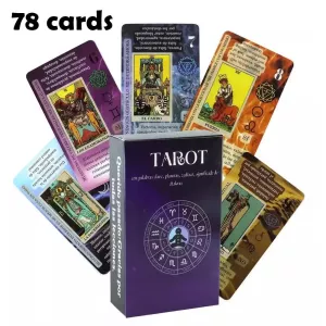 Tarot Card Divination Beginner Personal Use Tarot Deck Full English Spanish Version Oracles Deck For Girl Board Game