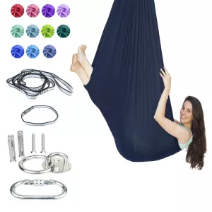 150x280cm Full Set Yoga Hammock Flying-Aerial Fabric Swing Latest Multifunction Anti-Gravity Yoga Belts Yoga Training For Kids