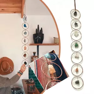 Window Meditation Hanging Ornament Large Chakra Crystal Gemstone Wall Room Decor Home Decorations For Yoga Dropshipping R5K6