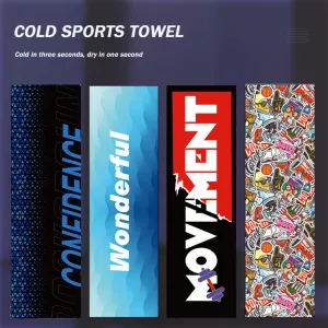 Quick Drying Towel Breathe Cold-feeling Towel Sweat-absorbent Towel For Sports Fitness Running Gym Yoga Soft Microfiber Towel